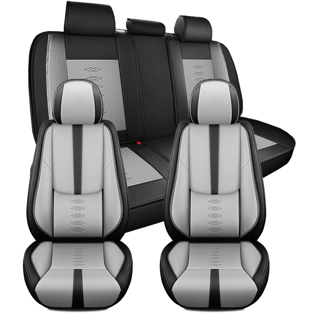 Pick-up Truck Car Seat Covers for Nissan Titan 2004-2024 Waterproof Leather Seat Covers 5-Seats Standard Truck Interior Accessories