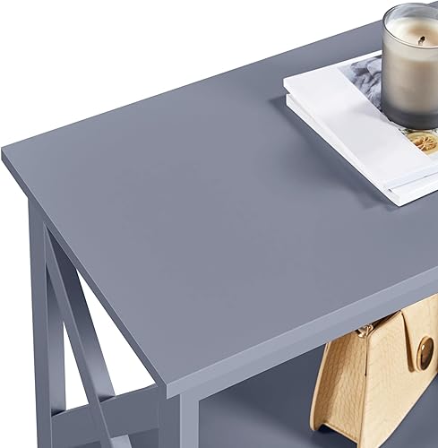 Miniatura 22 de Yaheetech Soportes de televisión y centros de entretenimiento con estante de almacenamiento de 3 niveles para sala de estar, color negro Negro