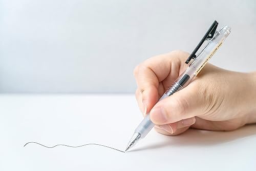 Miniatura 6 de Bolígrafos retráctiles de 0.38, ultra micro punto 0.015 in, tinta negra, 5 unidades, bolígrafo de punta ultra fina de tinta de gel, 235D5