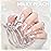 GAOY Shimmer Gel Nail Polish, 16ml Translucent Jelly Glitter Gel Polish, Soak Off UV Light Cure for Nail Art DIY at Home, 1610 Milky Peach