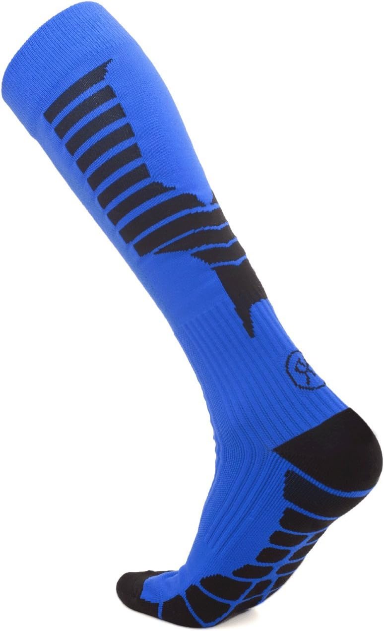 RadoKane Athletic Compression Socks Blue With Black