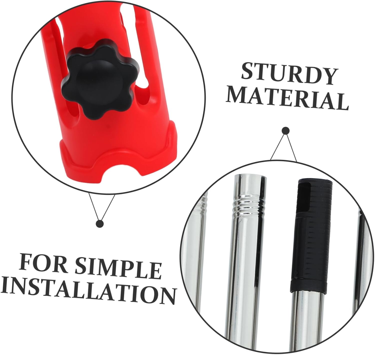 Gadpiparty Paint Roller Extension Pole Universal Clamp 360° Telescopic Rod Marking Wand for High Ceilings