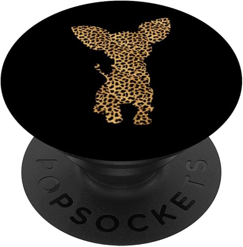 Chihuahua - Soporte para teléfonos y tabletas diseño de leopardo