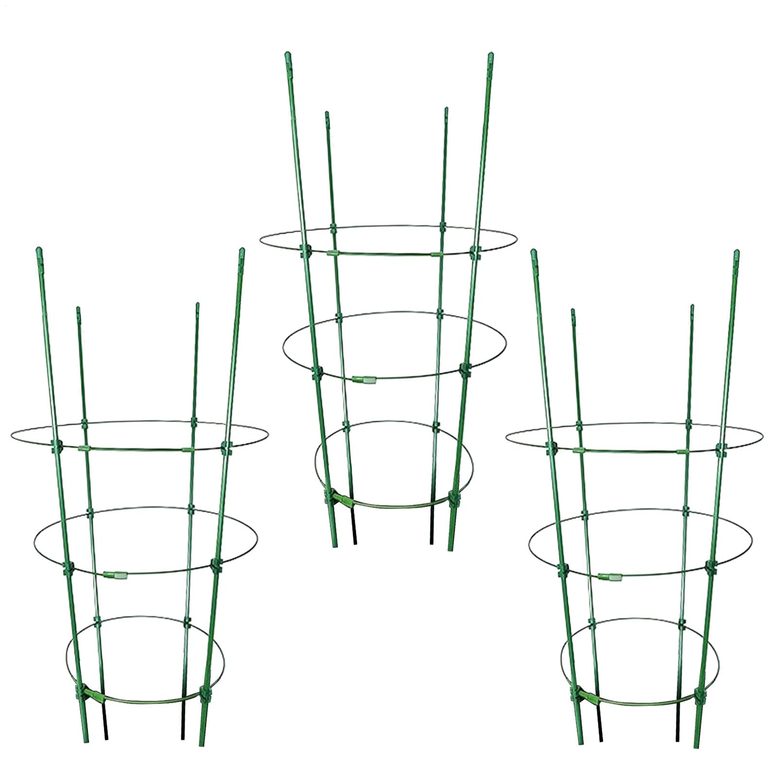 Heavy Duty Tomato Cages, Heavy Duty Tomato Support Vegetable Cages, 3X Stakes Tall Plant Support Flower Stands, Gardening Supplies -For Flowers Vegetables Fruits Vines