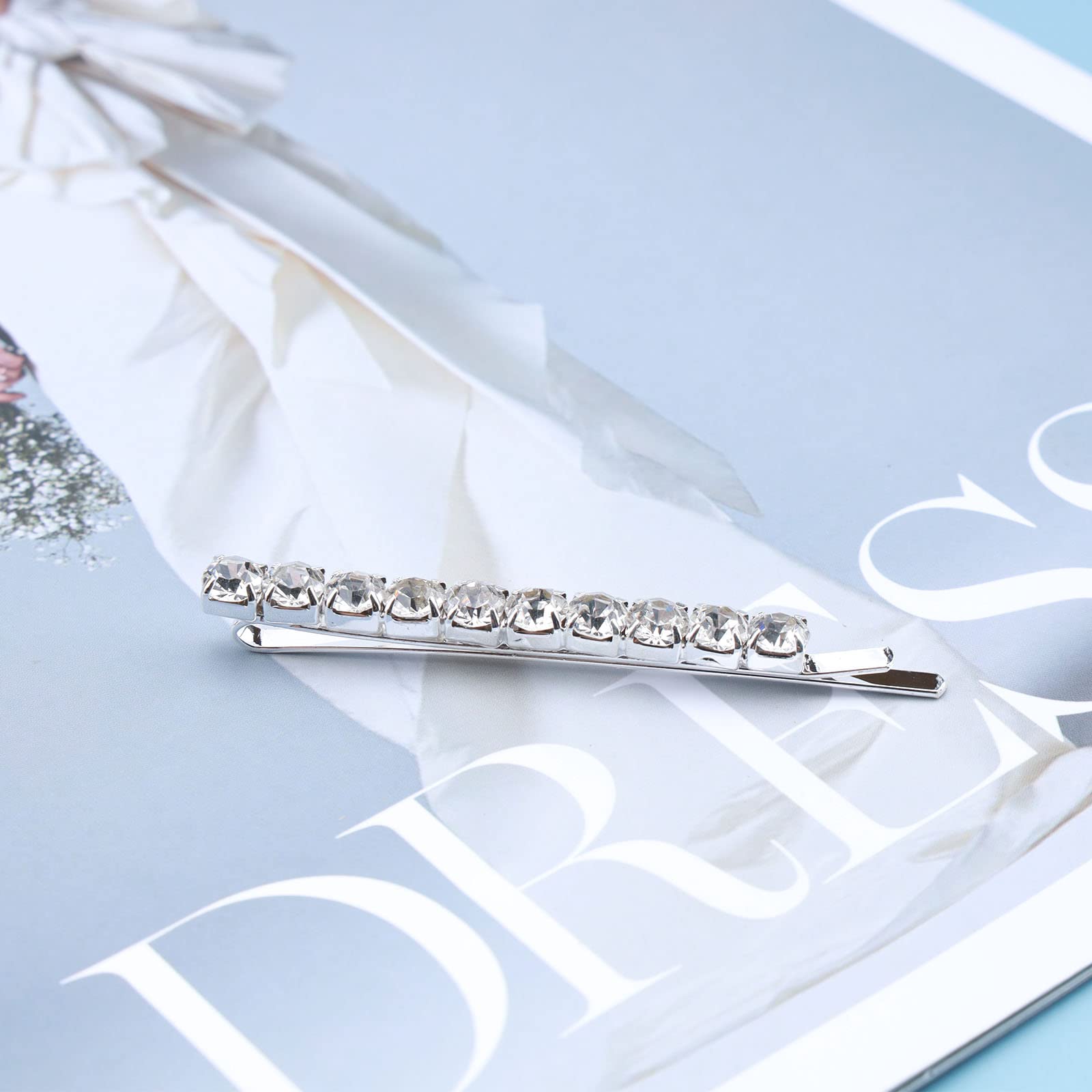 Acheter Pinces à cheveux en strass, 1 pièce, Barrettes en cristal, goutte d'eau, épingles à cheveux scintillantes, accessoires pour cheveux à paillettes pour femmes et filles