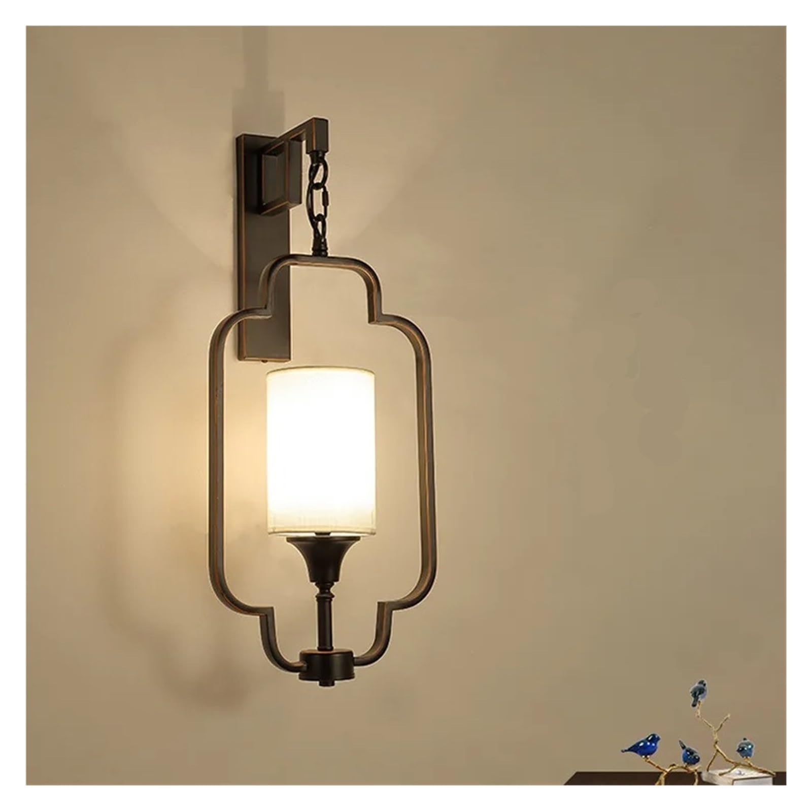 IvyLoutish Chinese Wall Lamp Bedroom Bedside Lamp Creative Hotel Corridor Stair Lamp Living Room,Modern