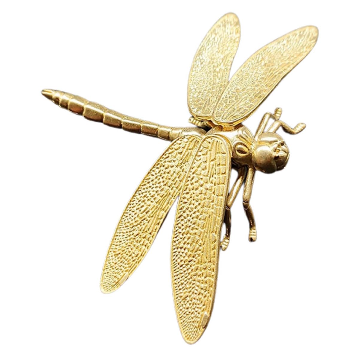 Figurine libellule laiton stable et solide pour déco sans risque - 8