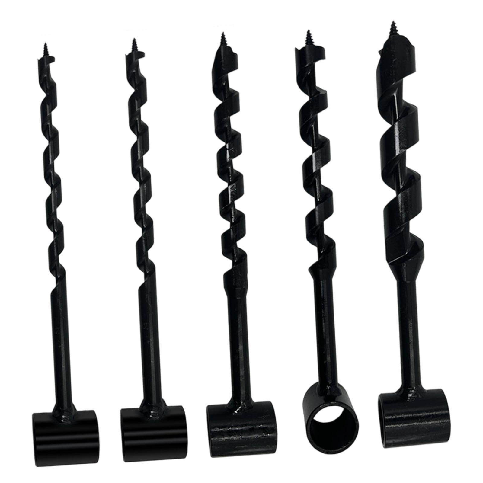 Sharplace Llave de Serpiente Manual, Broca para Madera, Broca para Madera, Acero Al Carbono Multiusos, Herramienta Manual de Alta Resistencia para Perforar Aguj, 5 Piezas