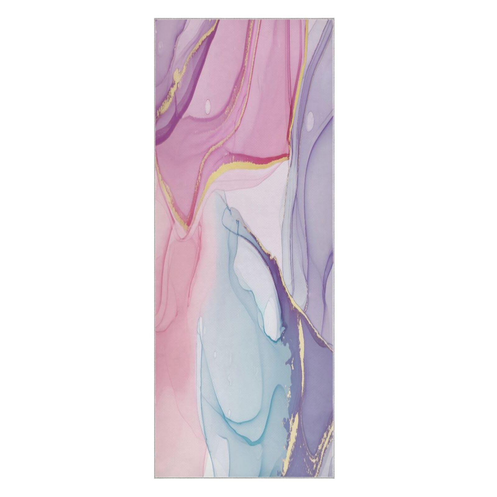 BURSTDDY Marble Hot Yoga Towel Absorbent Non Slip Yoga Mat Towel