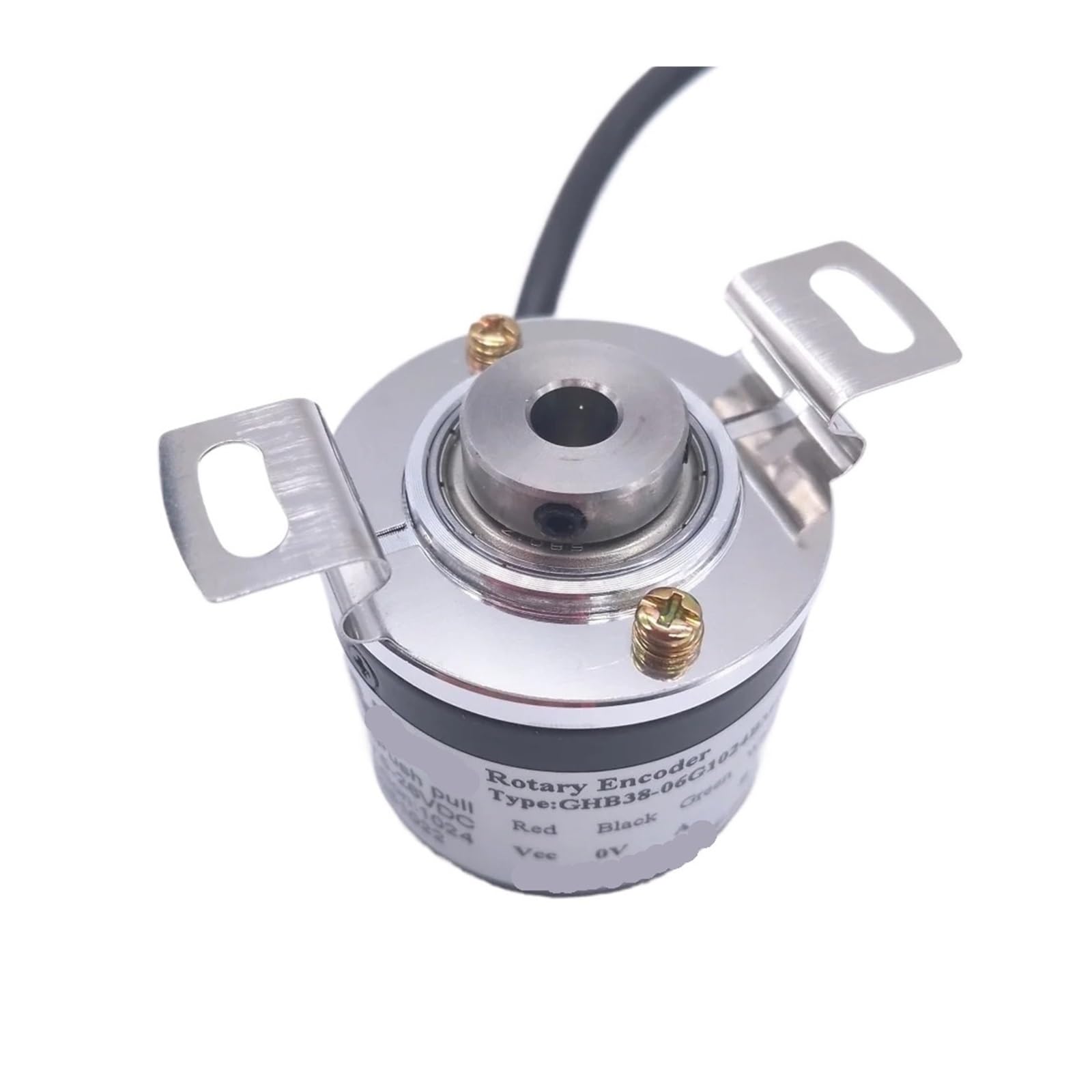 GHB38-06G1024BMP526 5-26VDC Incremental 6mm Ciego Eje Hueco Encoder Rotativo 100 200 500 600 1000 Ppr Salida Pushpull