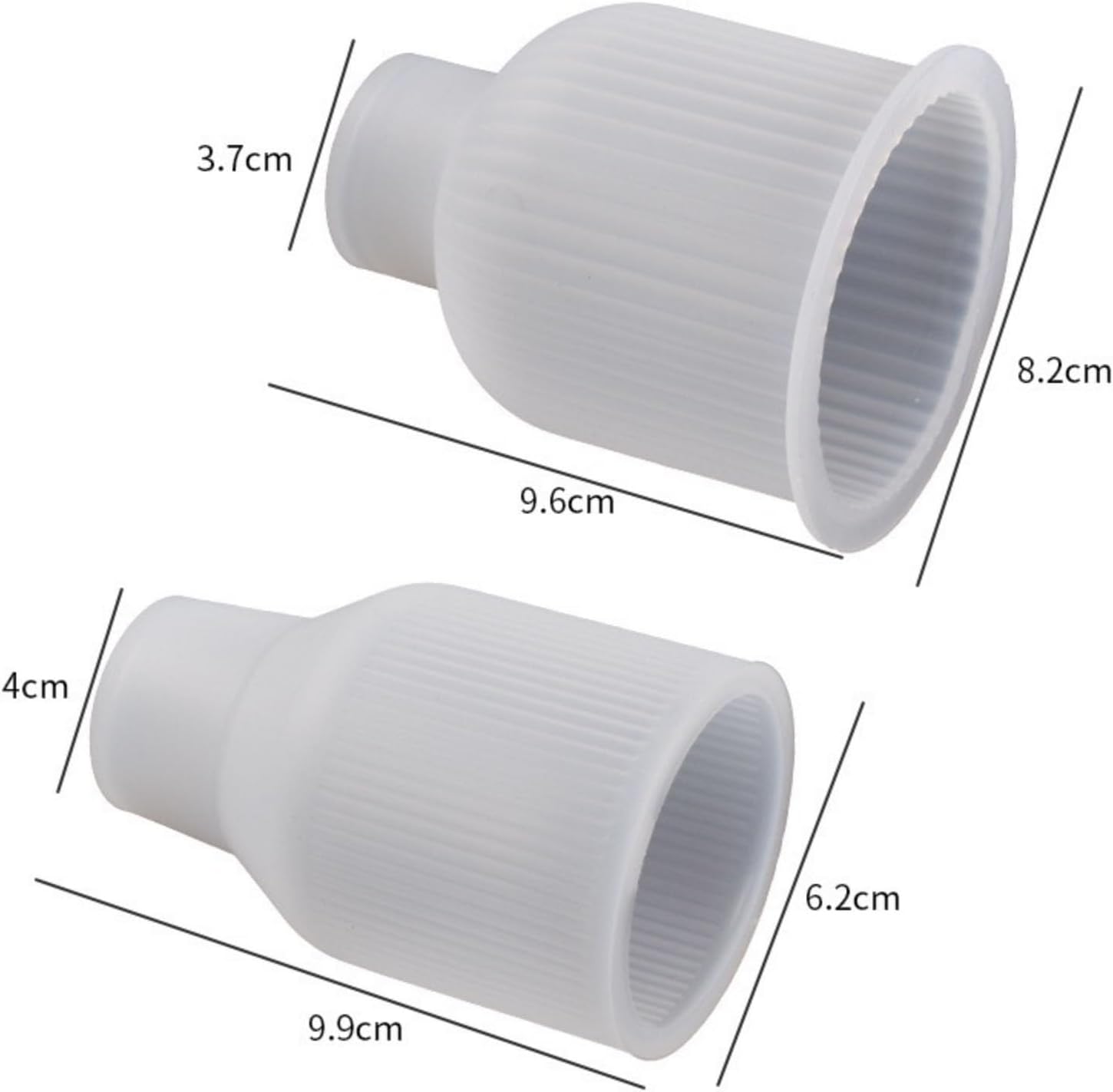 4PCS Concrete Vase Mold,Round Flower Vase Epoxy Resin Casting Mold (4)