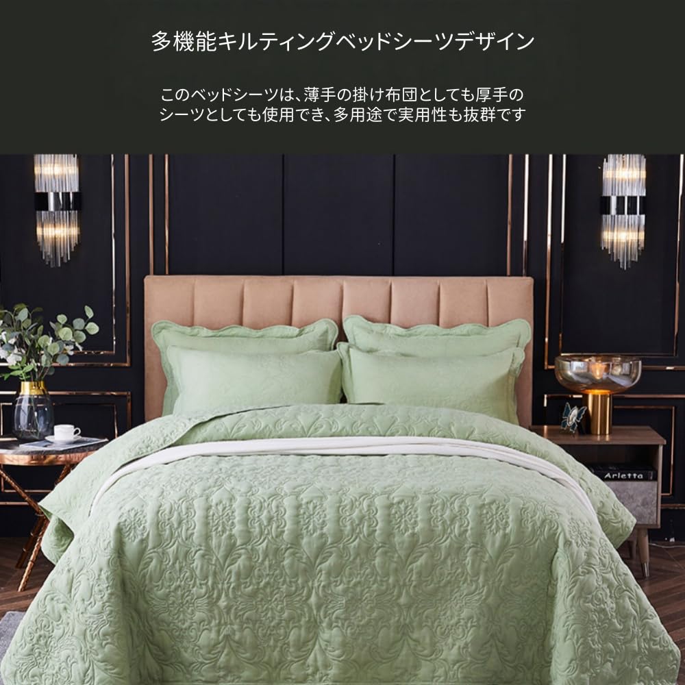 Amazon.co.jp: ZXMベッドスプレッド キルト 100%コットン ベッド