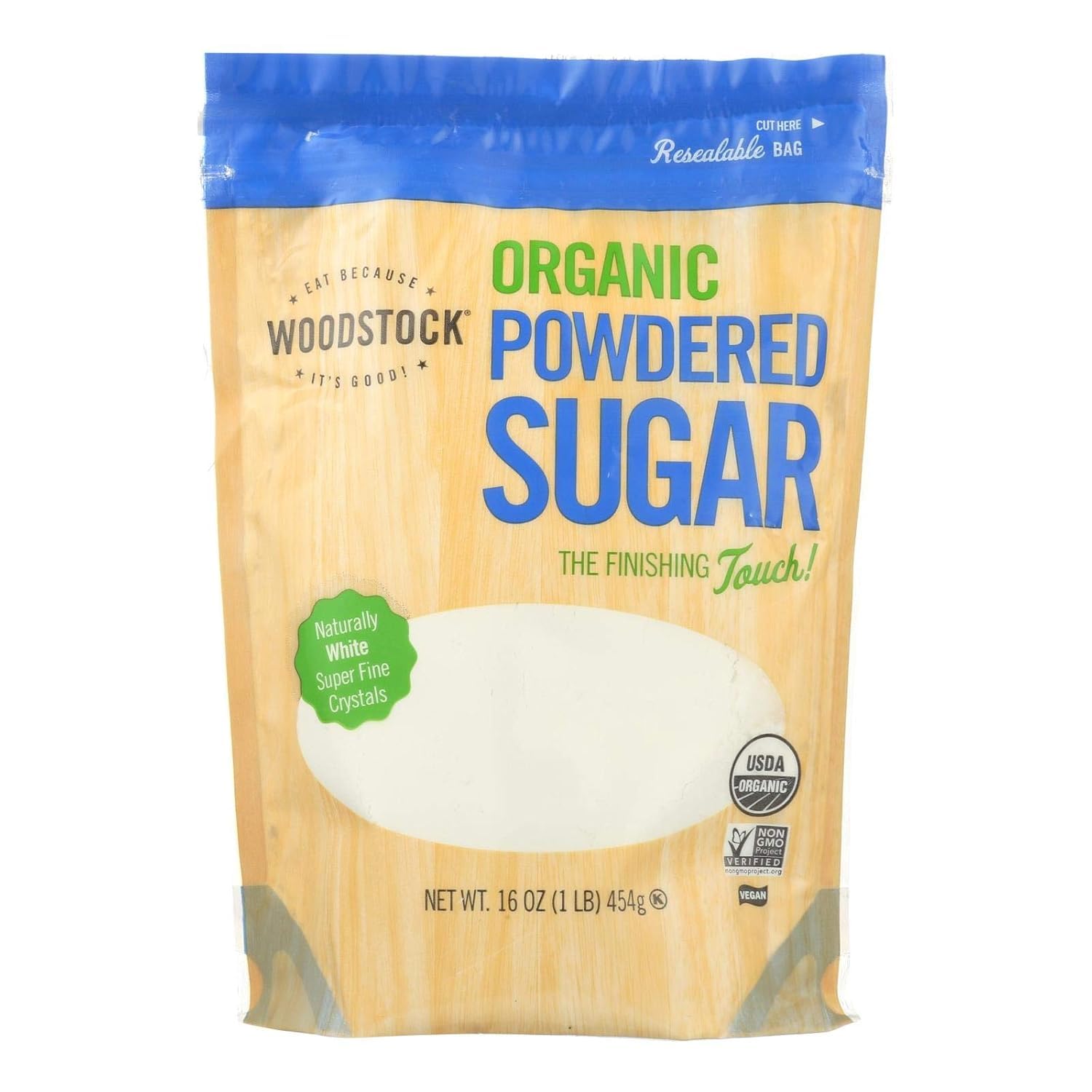Woodstock Farms Organic Powdered Sugar ( 12x16 OZ) ( Value Bulk Multi-pack)