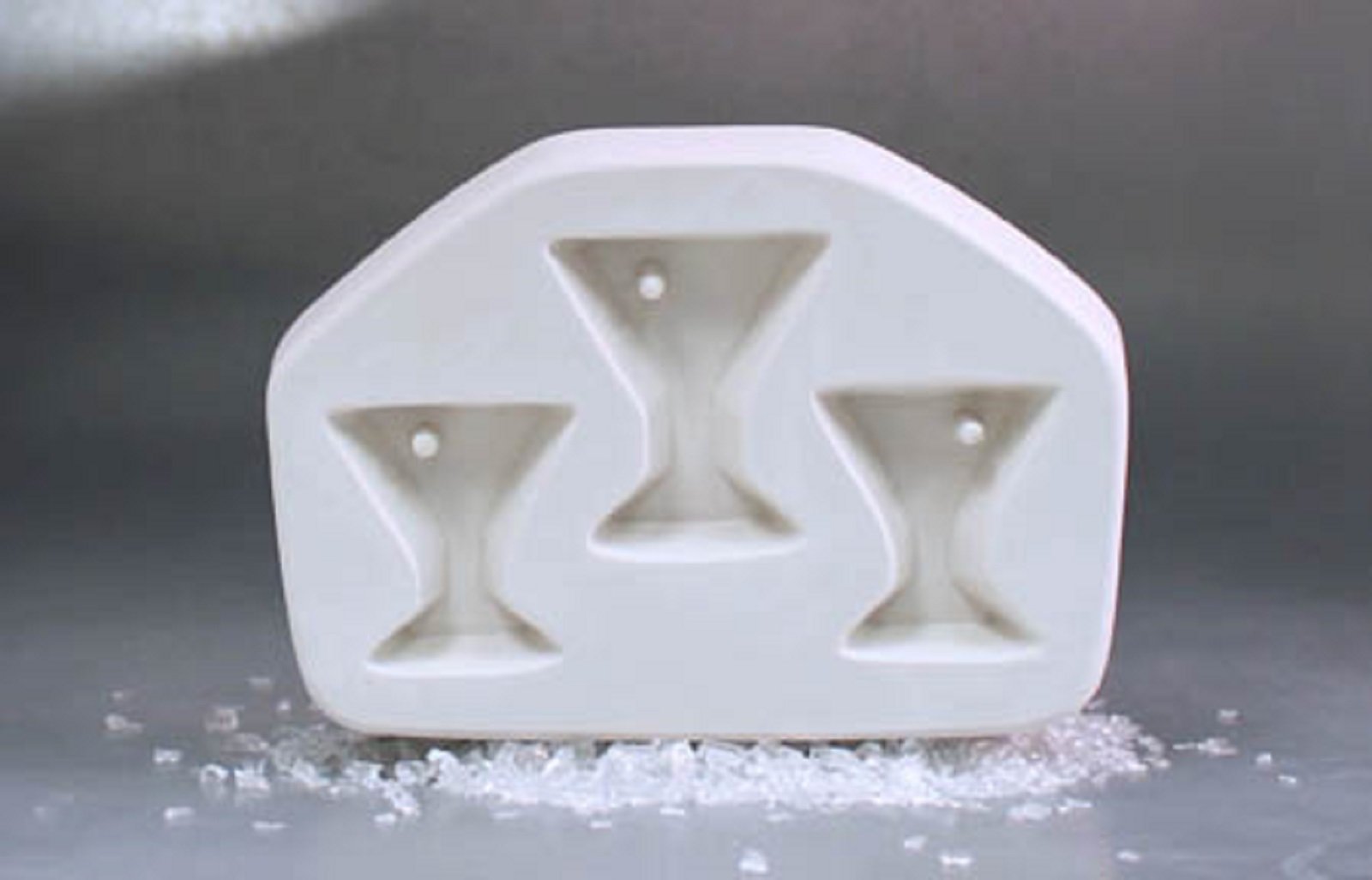 Martini Glasses Trio Jewelry Casting Mold for Glass Fusing