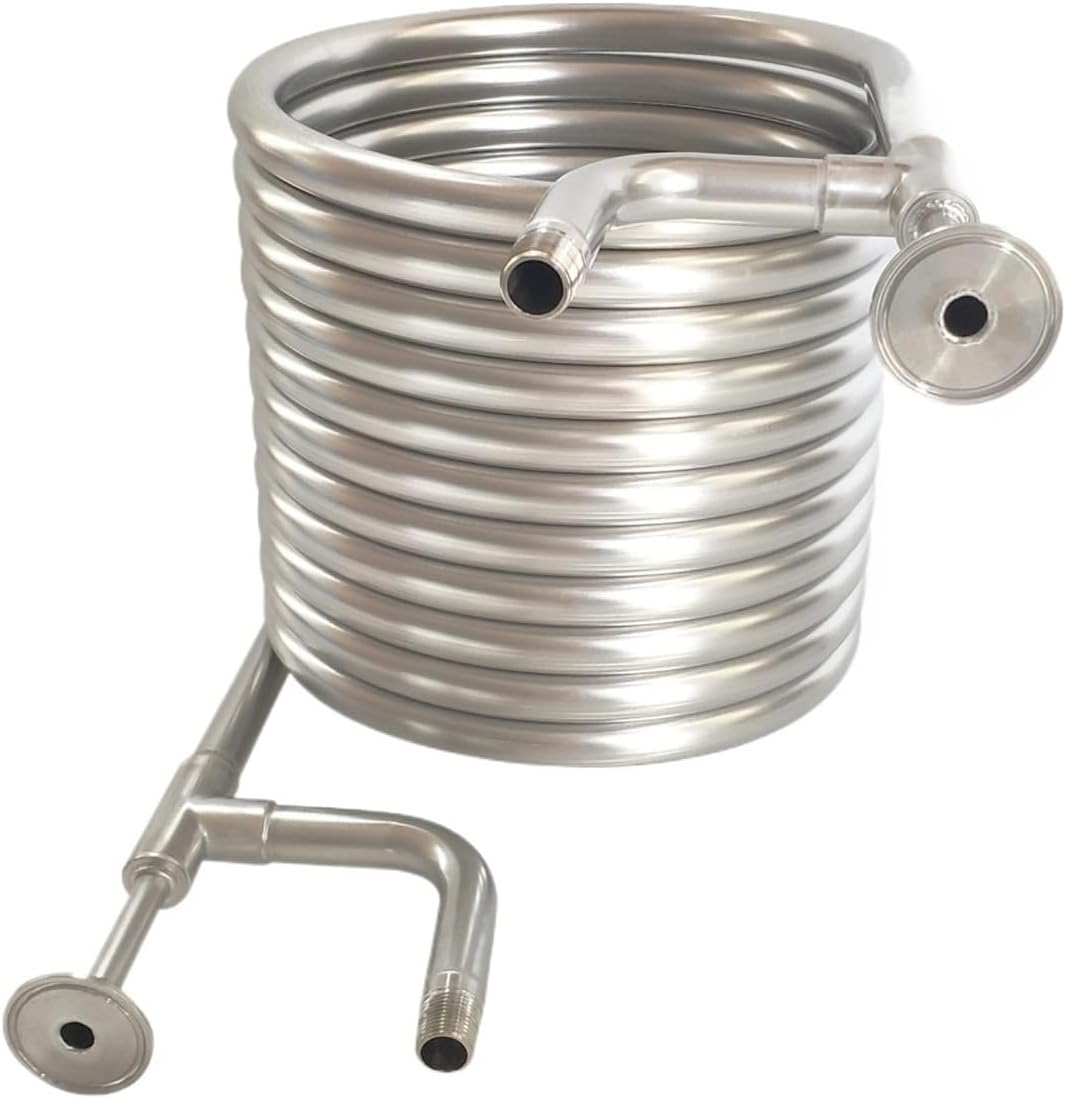 1/2 "BSPT 1.5" TC Stainless Steel Counterflow Wort Chiller, Homebrew, Brewing Equipment Chillers
