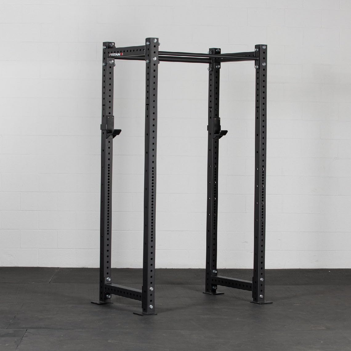 Titan Fitness X-3 Series Tall Bolt-Down Power Rack with Weight Holders 24-in. Depth