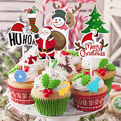 Christmas Silicone Fondant Mold, 6 Pieces Christmas Snowflake Santa Deer Silicone Chocolate Candy Mold Cake Decorating Mold Gum Paste Mold Cupcake Topper Mold for Christmas Party DIY Craft Projects - Thumbnail 5