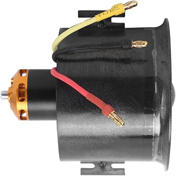 QX Motor 70mm EDF Set, QF2827-70mm 3-4S Lipo 3500KV Motor EDF Ducted Fan Set for RC Airplane