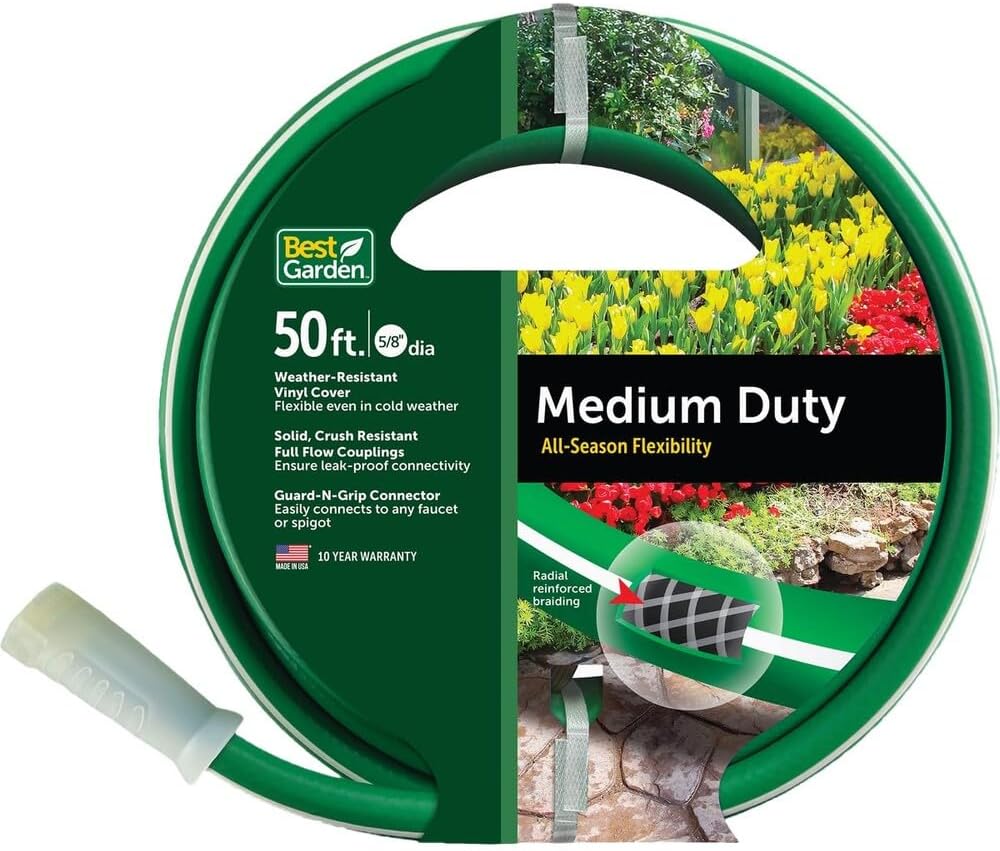 Colorite 23830 Reinforced Vinyl, 2V Garden Hose, 5/8" X60'