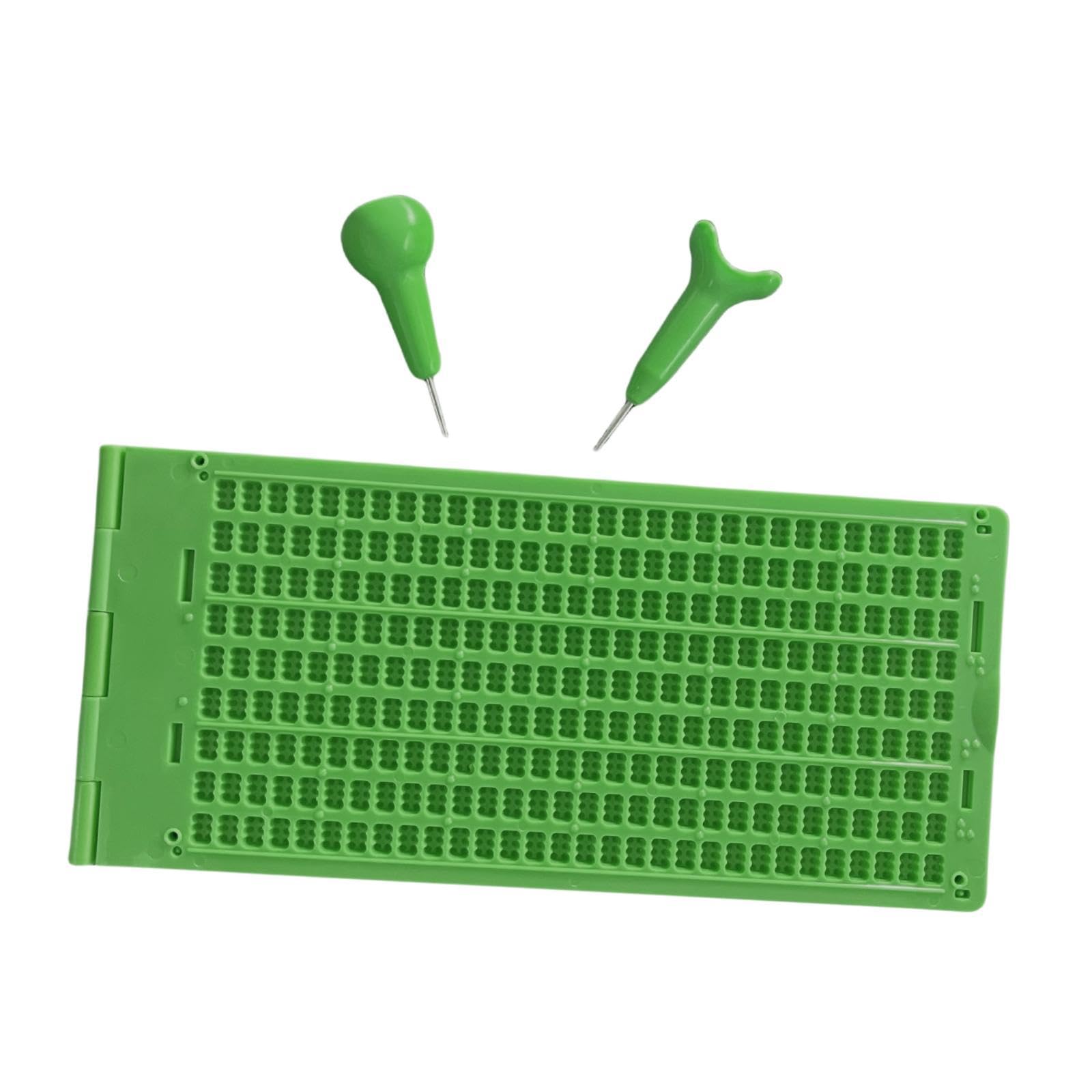 Lavagnetta per Scrittura Braille Lavagnetta Braille E Kit Stilo per Principianti a Casa E a Scuola