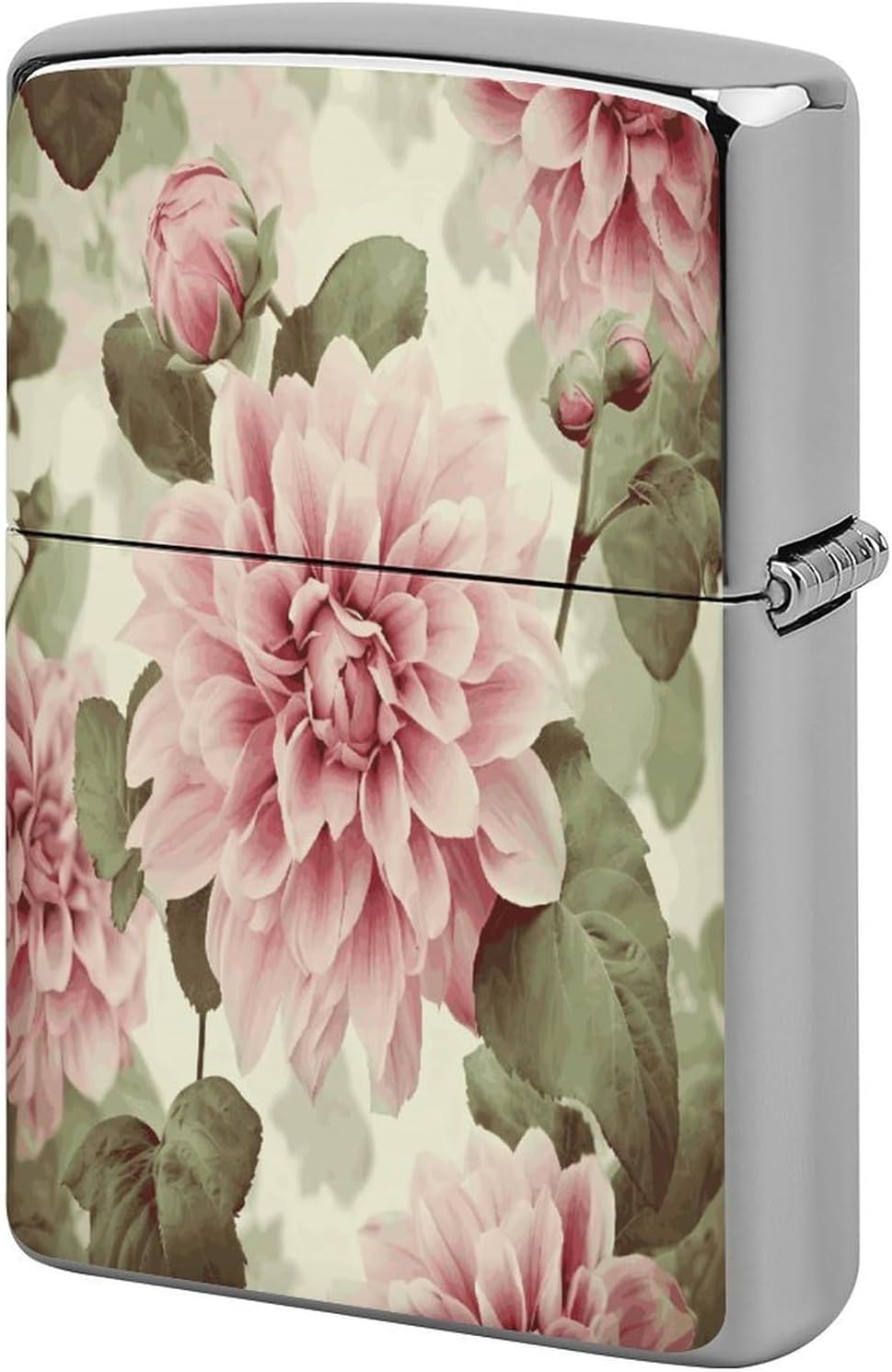 Beautiful Vintage Pink Flower Lighter Case Cover Lighter Shell