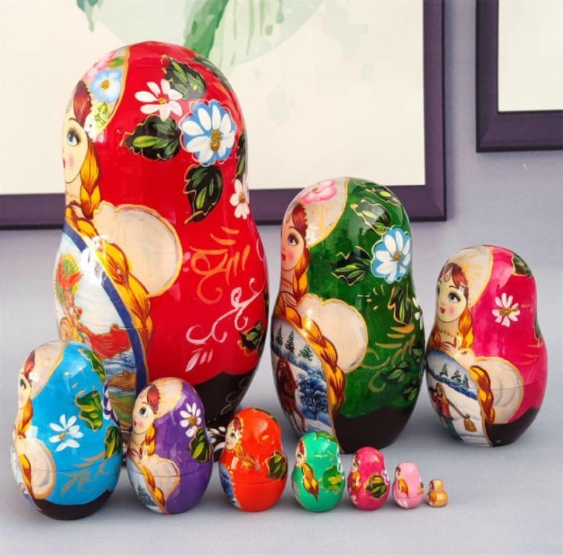 マトリョーシカ クリスマス マトリョーシカ人形 ロシアの入れ子人形 10 マトリョーシカ クリスマス マトリョーシカ人形 ロシアの入れ子人形 10