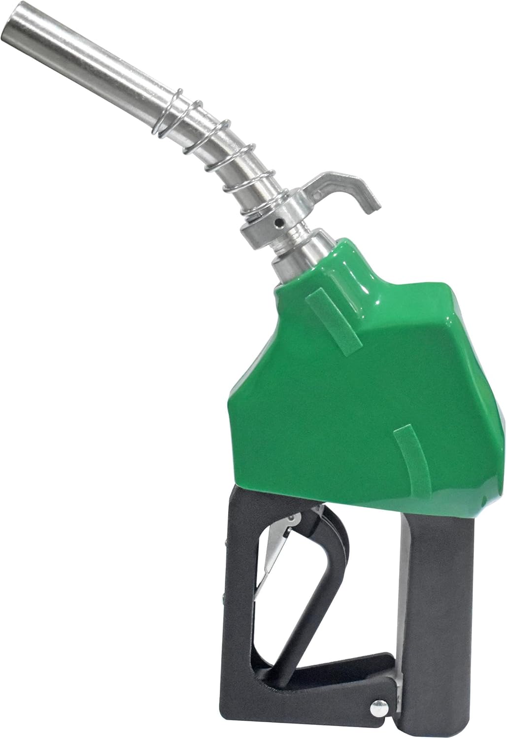 3/4" NPT Automatic Fuel Nozzle with Hook, Gas Pump Handle Fuel Nozzle with 3-speed Padlock (9-16 GPM) for Gasoline, Diesel, Biodiesel up to B20, E15 & Kerosene,