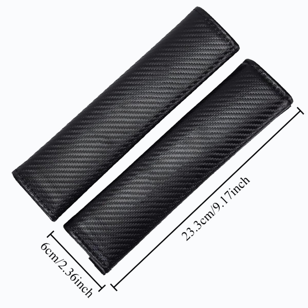 2 Piezas De Almohadillas Para Cinturón De Seguridad De Coche Para Honda HR-V HRV HR V Fundas De Fibra De Carbono Almohadillas De Hombro Accesorios Interiores Suaves Y Cómodos (Rojo)