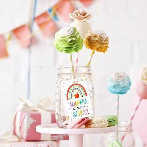 Vista 27 de Etiquetas divertidas para bolsas de regalo de regreso a clases, divertidas etiquetas de regalo para el primer día de escuela, etiquetas de regalo