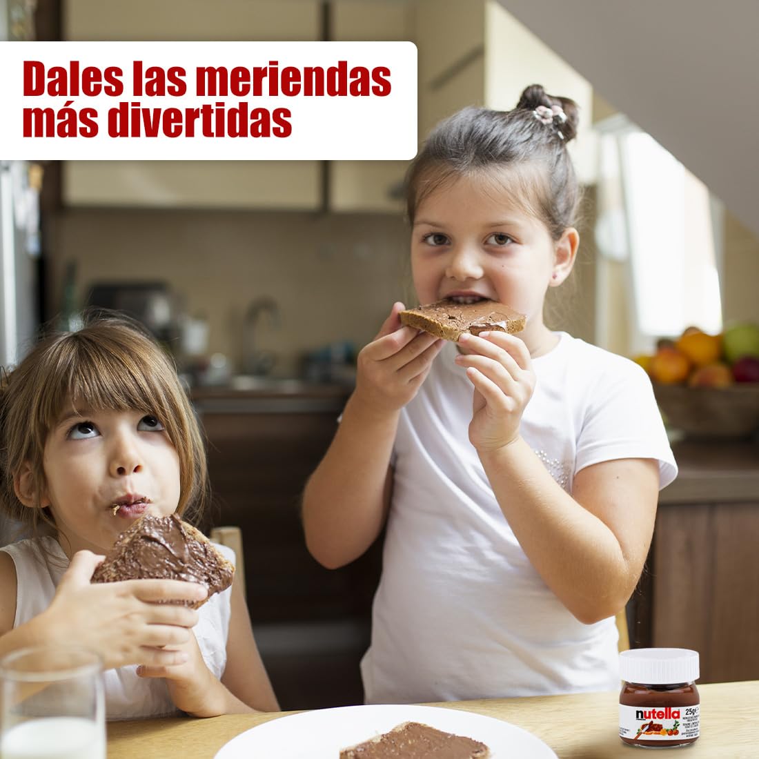 IAMI Crema de Avellanas y Cacao 64 Vasitos de 25 g Pack 2 x 32 Monodosis | Porción individual para untar | Con leche desnatada en polvo | Desayunos, meriendas y hostelería