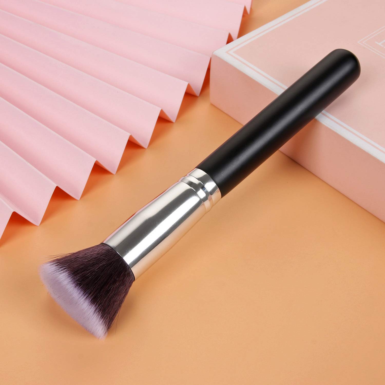 Foundation Make Up Brush Kabuki Flat Top Makeup Brushes, Perfect for Blending Liquid, Application for Concealer, Powder, Cream or Flawless Powder Cosmetics
