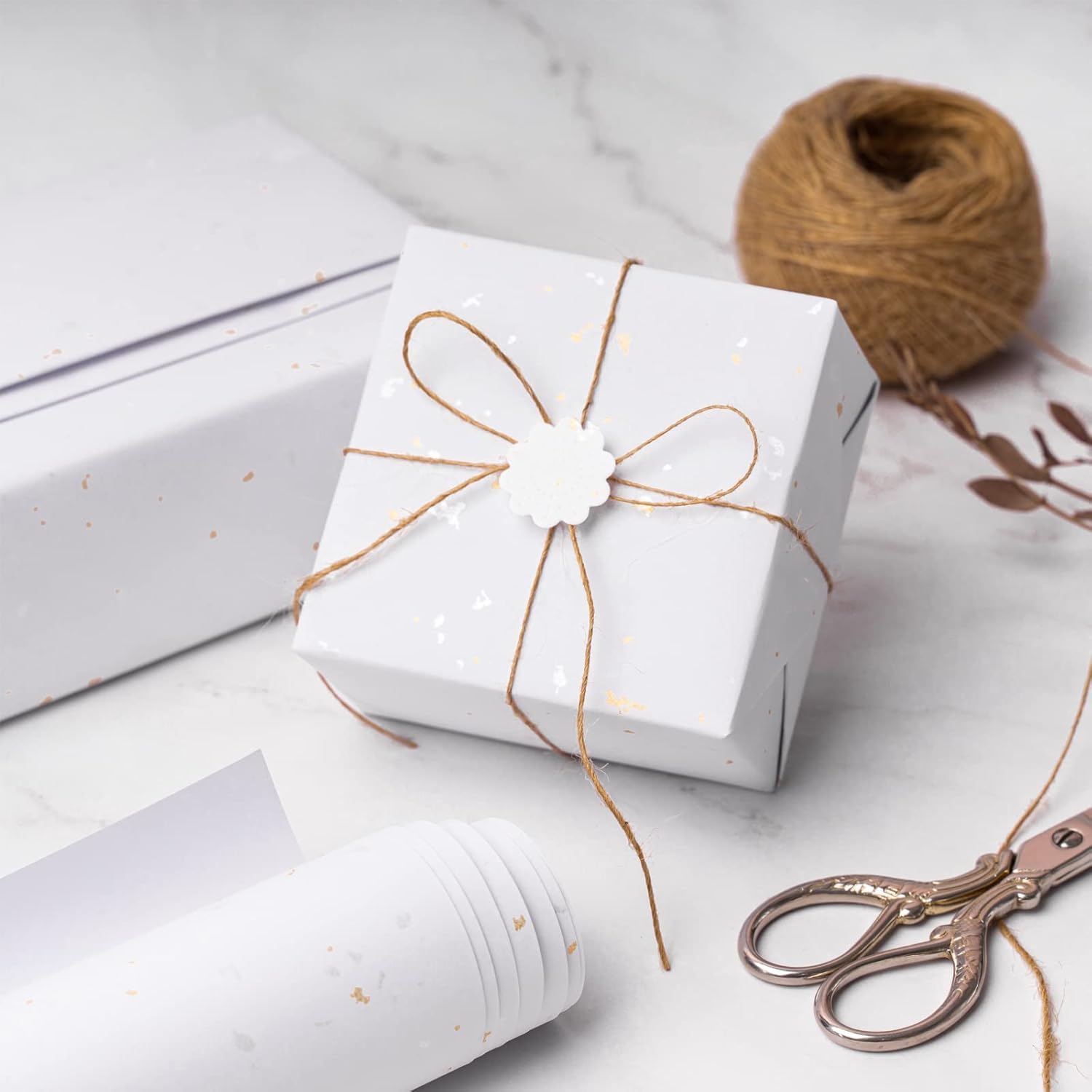 Ruspepa, carta da regalo, con diversi motivi, per confezionare regali di Natale, 44,5 x 76 cm Navy-6S-N