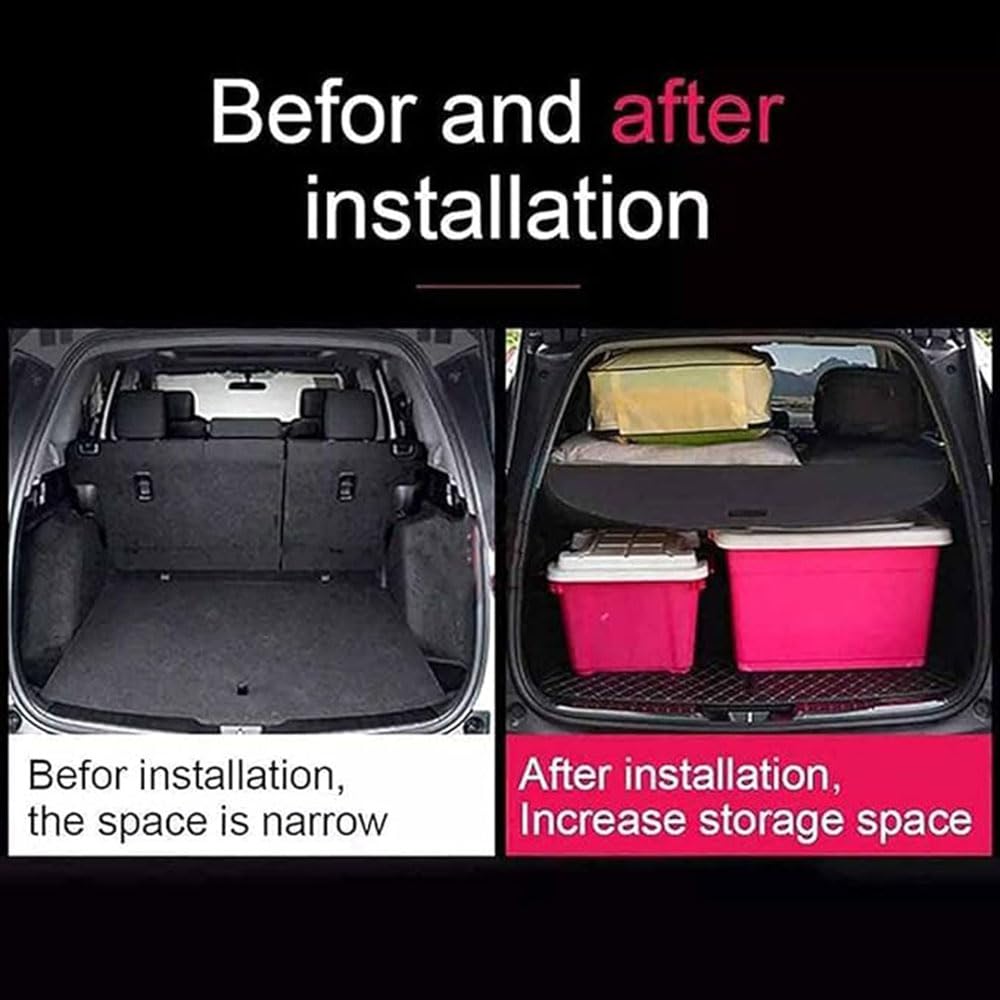 Ausziehbar Kofferraumabdeckung Rollo für Audi A3 Sportback (8Y) Hatchback 2021,Kofferraum Schutz Abdeckung Versenkbares Sicherheits Abschirmungs-Organizer Auto-Regale-Zubehö