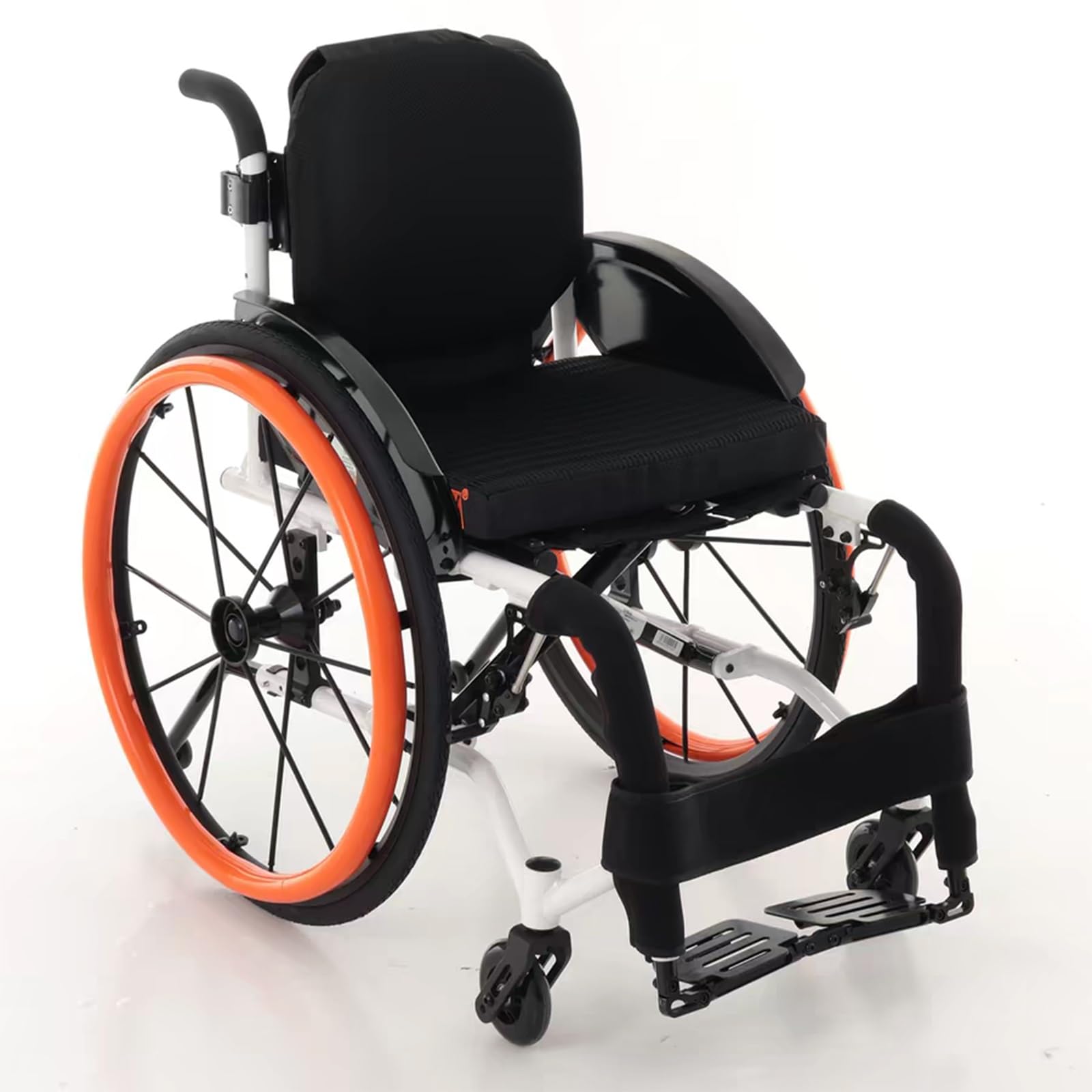 Sedia a rotelle pieghevole e semovente, Alluminio, Leggero, Compatto(Seat width 42cm/16.5in)