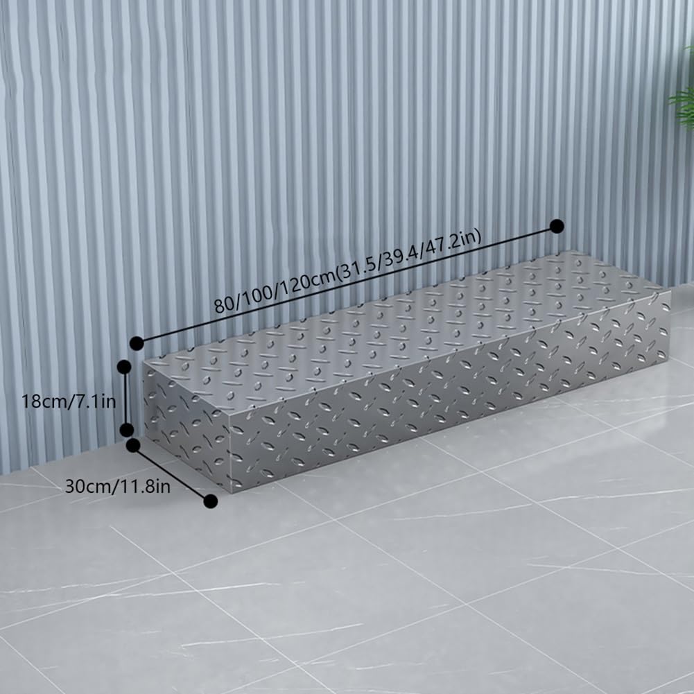 Bastidores de almacenamiento de acero inoxidable resistentes para carga, taburetes de escalera al aire libre, taburetes de escalón, soporte de equipo de cocina, duradero y versátil, uso doméstico y