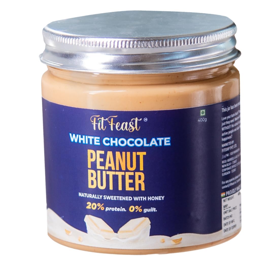 FitFeast White Chocolate Peanut Butter Dessert Like Taste No Trans Fat No Hydrogenated Oils Naturally Sweetened With Eucalyptus Honey Many Health Benefits(Single Pack),480 Grams (B09Z2ZB2V4) Amazon Price History, Amazon Price Tracker