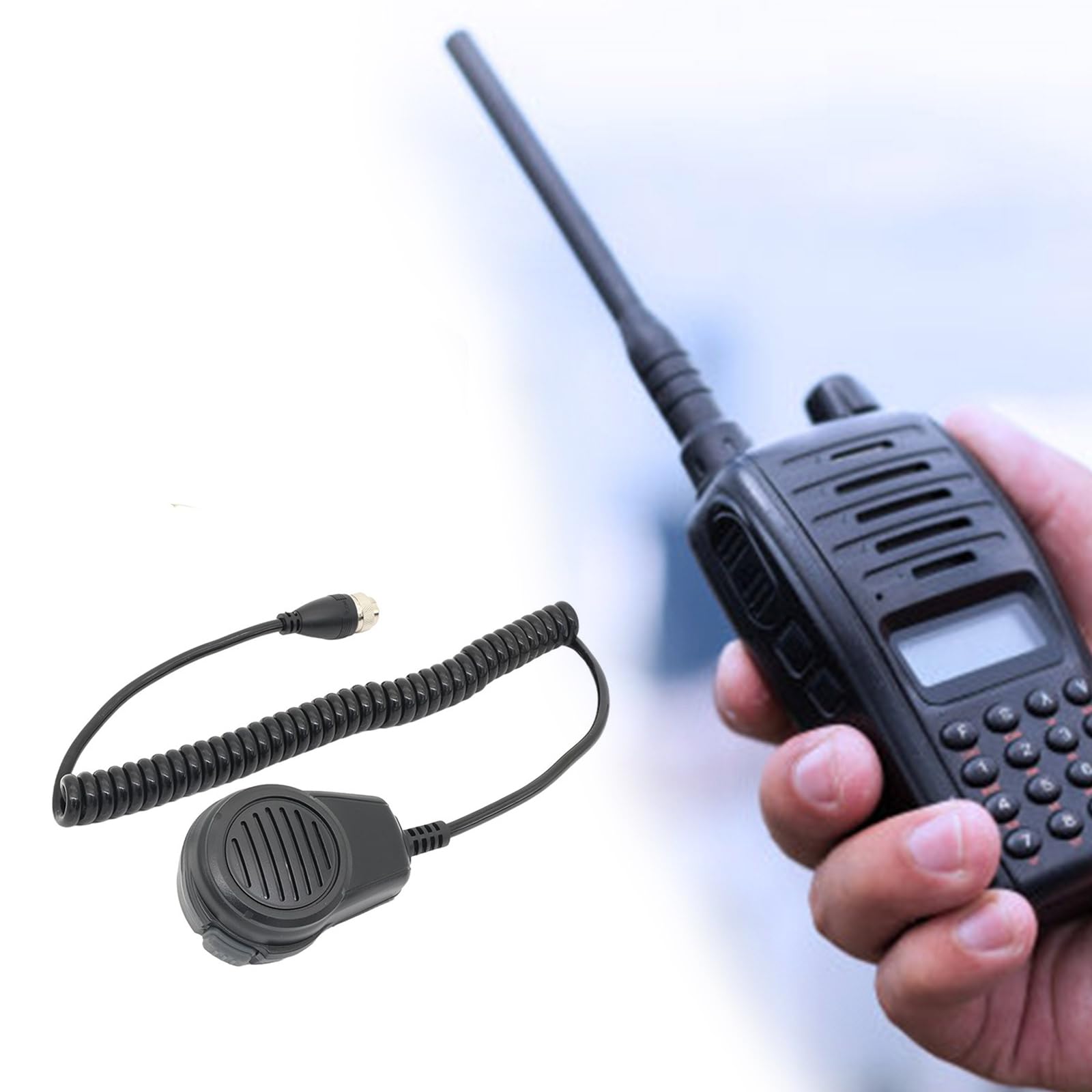 Hand Mic HM180 Microfoni radio marini sostitutivi a 8 pin con cavo flessibile Comunicazione esterna per IC-M700 IC-M710 Microfoni palmari in plastica