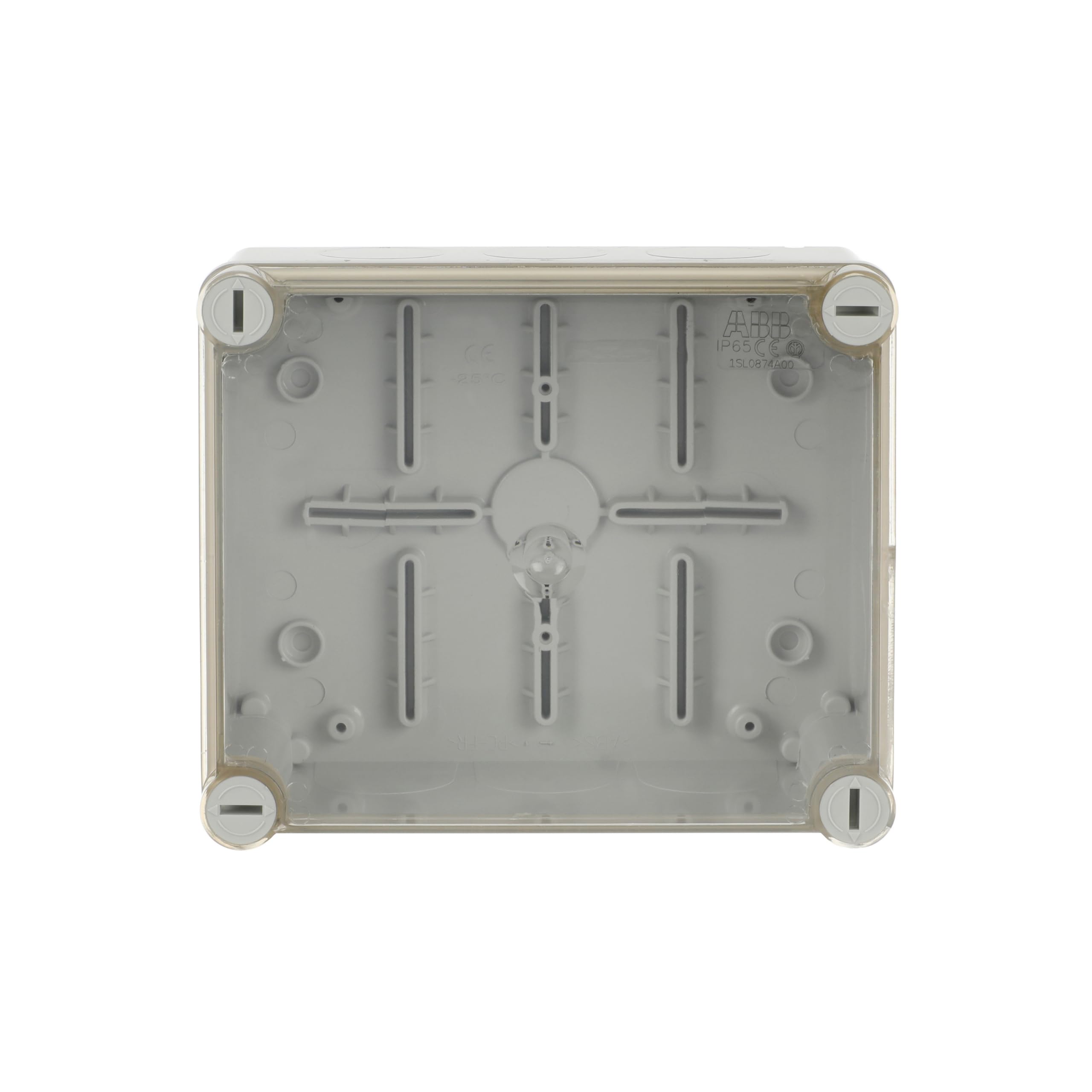 ABB ABB IP65 Junction Box • Fully Dust Sealed Enclosure • Waterproof Electric Cable Connector Unit • Shockproof Adaptable Indoor/Outdoor Box • 160 x 135 x 77mm