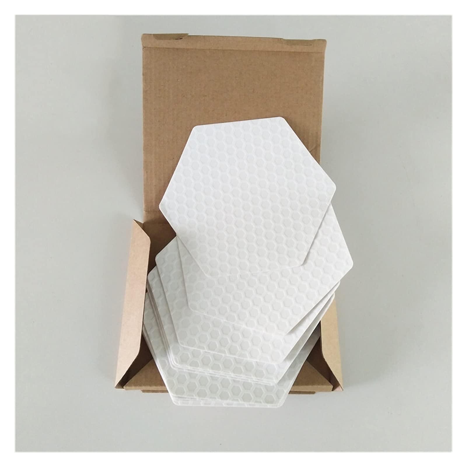 Surf Pad Rubber Hexagon Honeycomb Surfboard Deck Traction Pad 10 Sheets A Box Surf Mat Surfboard Accessories