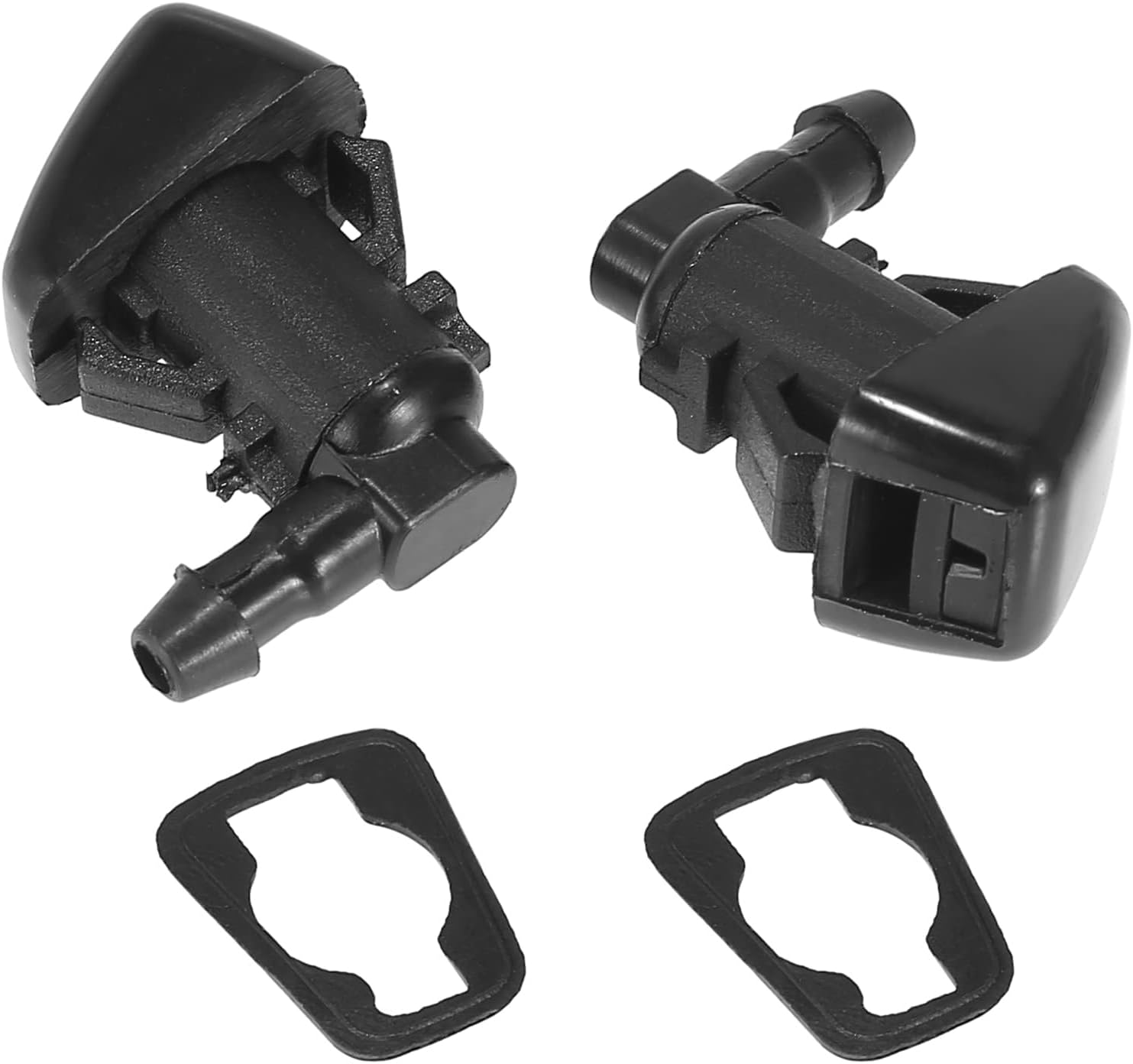Unifizz Front Windshield Washer Nozzles Kit for Dodge Nitro 2007-2011,for Jeep Liberty 2008-2012,for Commander 2006-2010 - 5 Pack with Hose Connectors