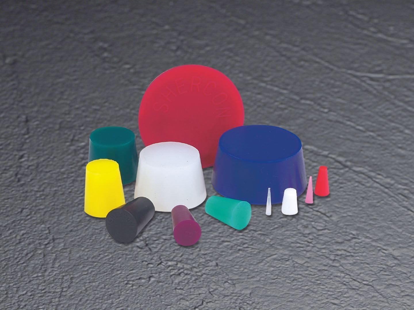 Caplugs UP-SH Series UP200 - Ultrabake Silicone Plugs - Powder Coating, E-Coating, Tapered Fit, High Temp, Threaded, Clear Silicone, 0.200" Width x 0.750" Length (1000 per Bag)
