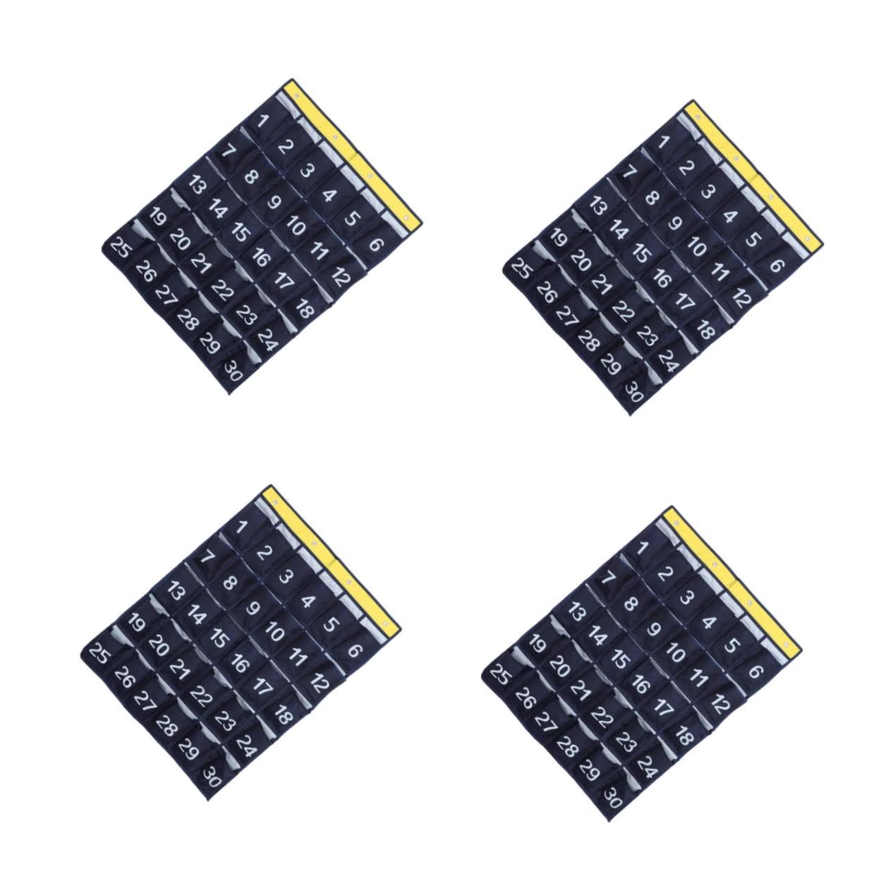 OSALADI 4 Pezzi Borsa Appendibile per Cellulare con Numerate Organizer per Aula e Casa per Riporre Telefonini e Piccoli Blu