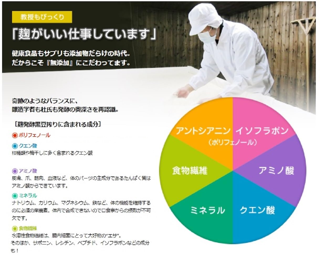 Amazon.co.jp: 【2本セット】発酵黒豆エキス 黒豆力 720ml プレミアム