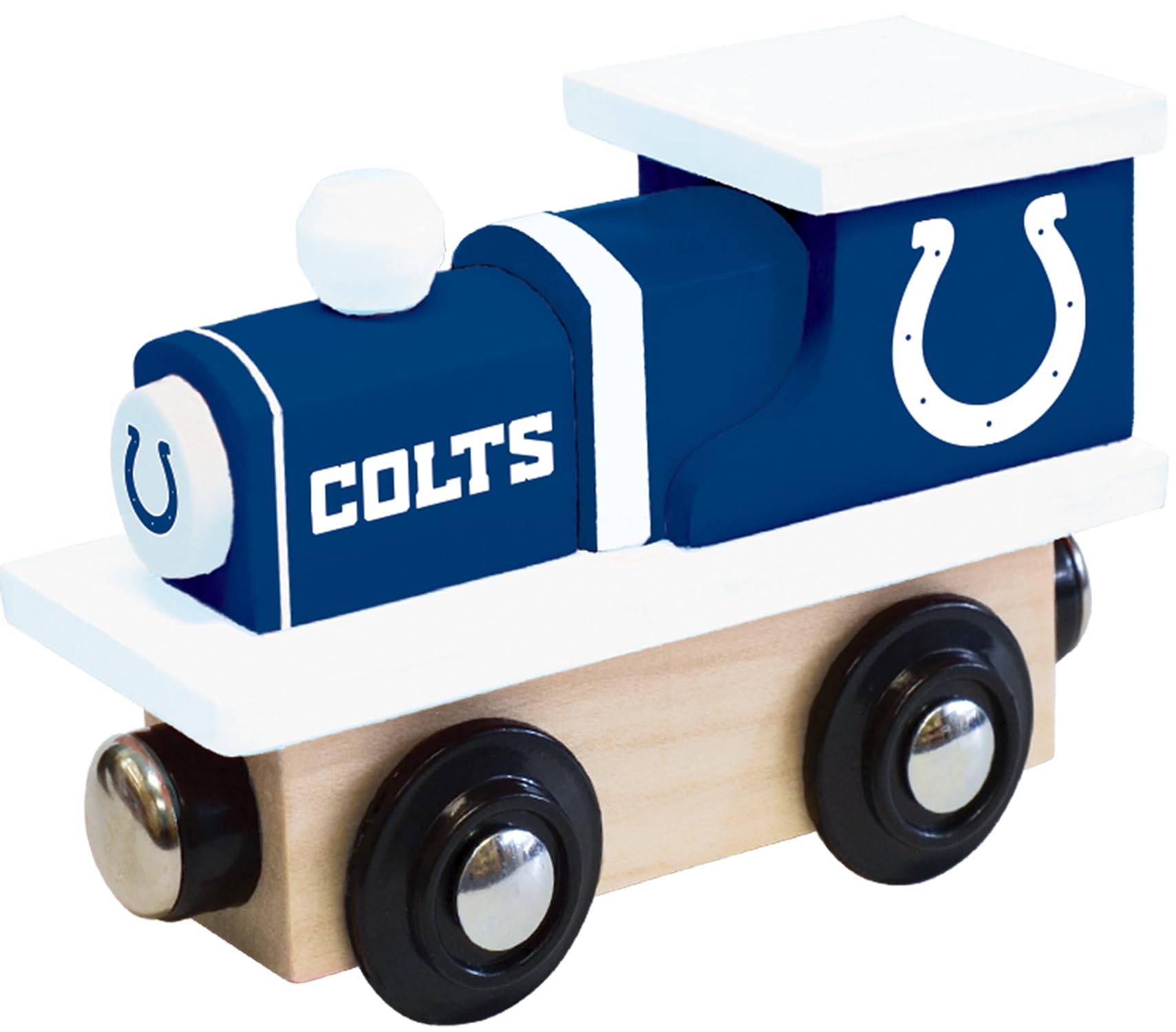MasterPieces Wood Train Engine - NFL Indianapolis Colts, Officially Licensed Toy