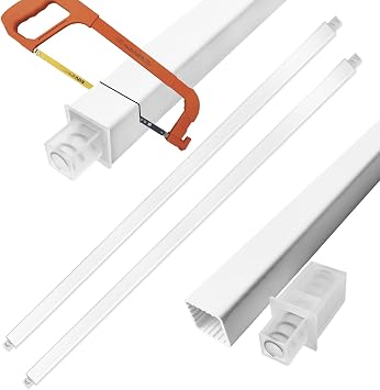 2 Pack 24 Inch Towel Bar for Bathroom Wall Spring End Replacement Towel Rod