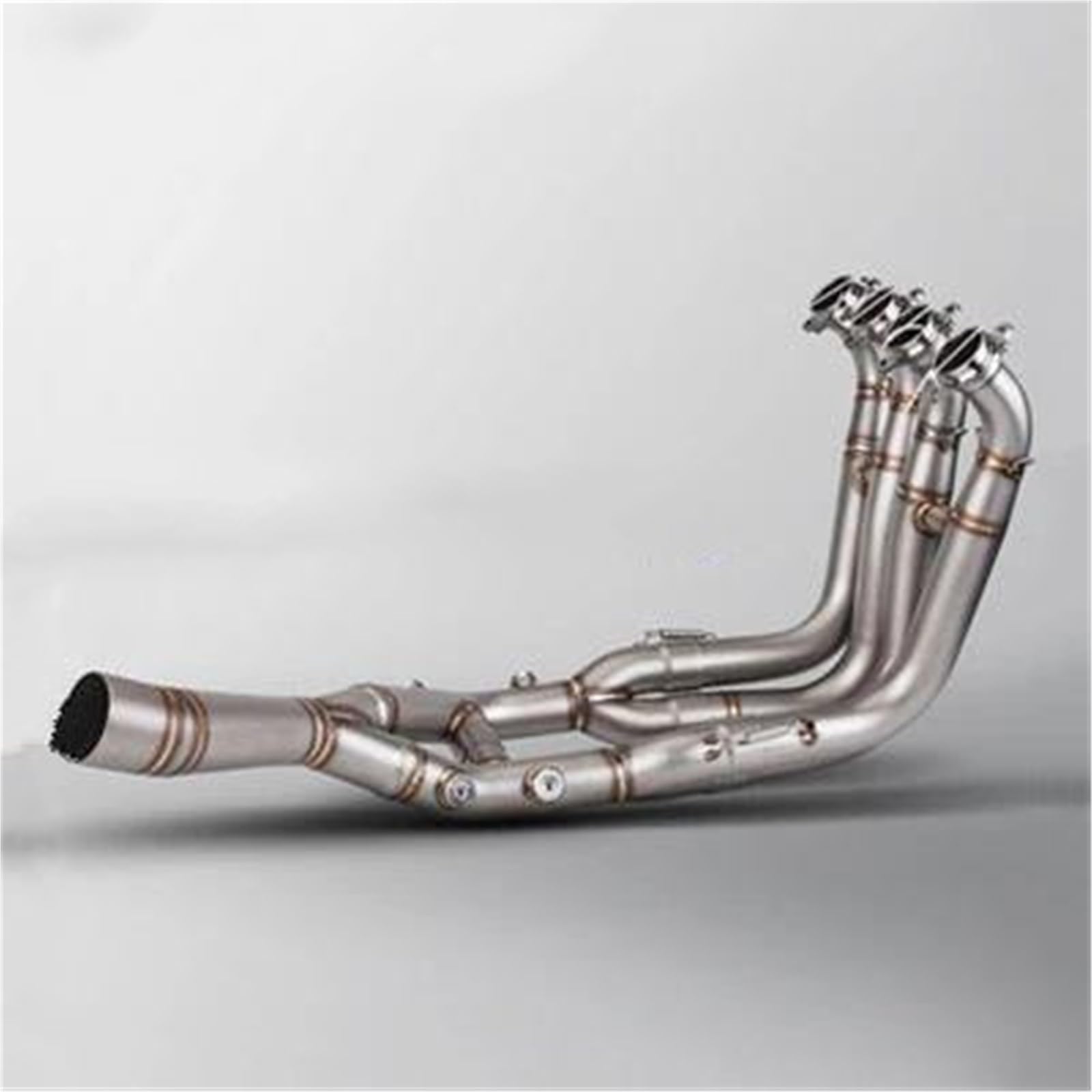 Sezione coda scarico Connettore Collettore Sistema Di Scarico Moto Marmitta Originale Per BMW S1000R 2021-2025 S1000RR 2019-2025(Style 1 Stainless Steel)