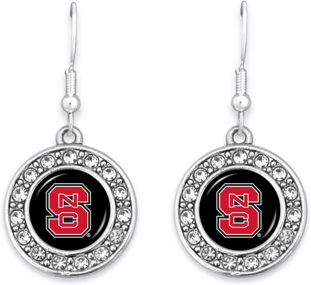 North Carolina State Wolfpack Abby Earrings Jewelry Gift Licensed NC State