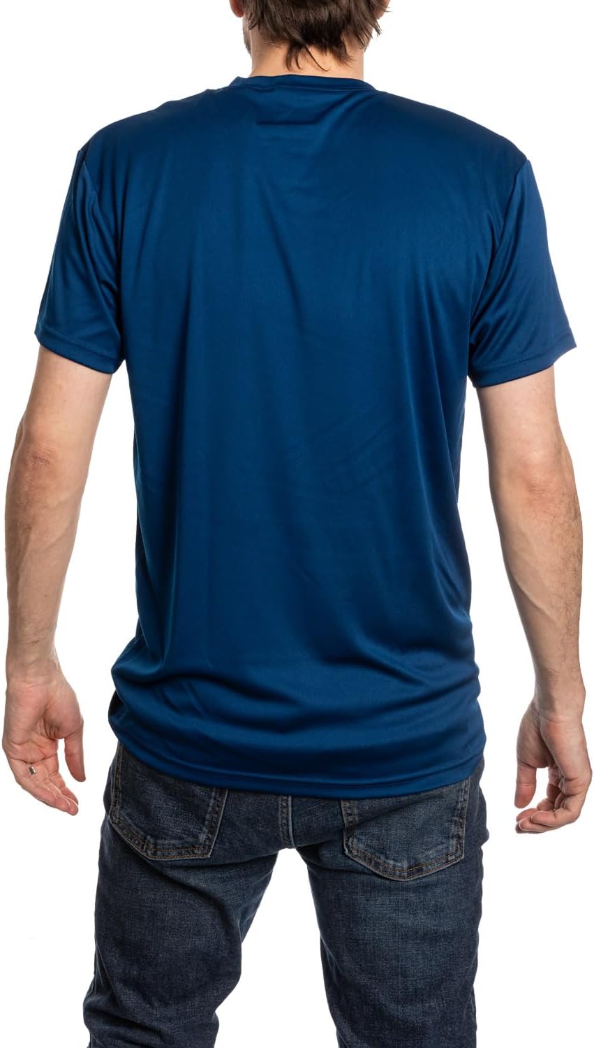 NHL Mens Alternate Team Logo Moisture Wicking Performance Rashguard Short Sleeve T-Shirt - Image 2