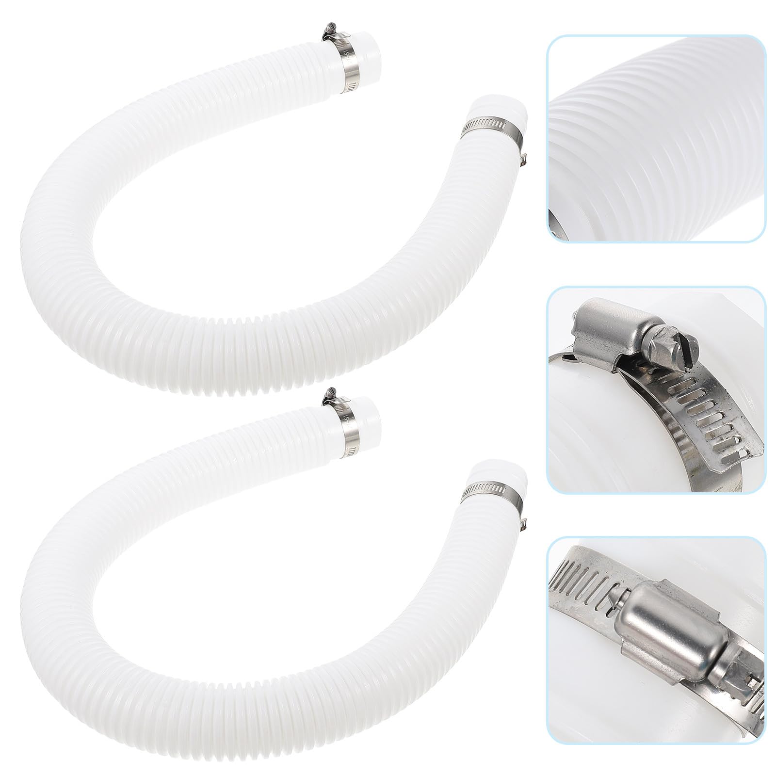 Manguera de Repuesto para Piscina Desmontable Accesorio de Filtro y Bomba Fácil Instalación y Ligera Compatible con Bomba Doble con Cuatro Cierres