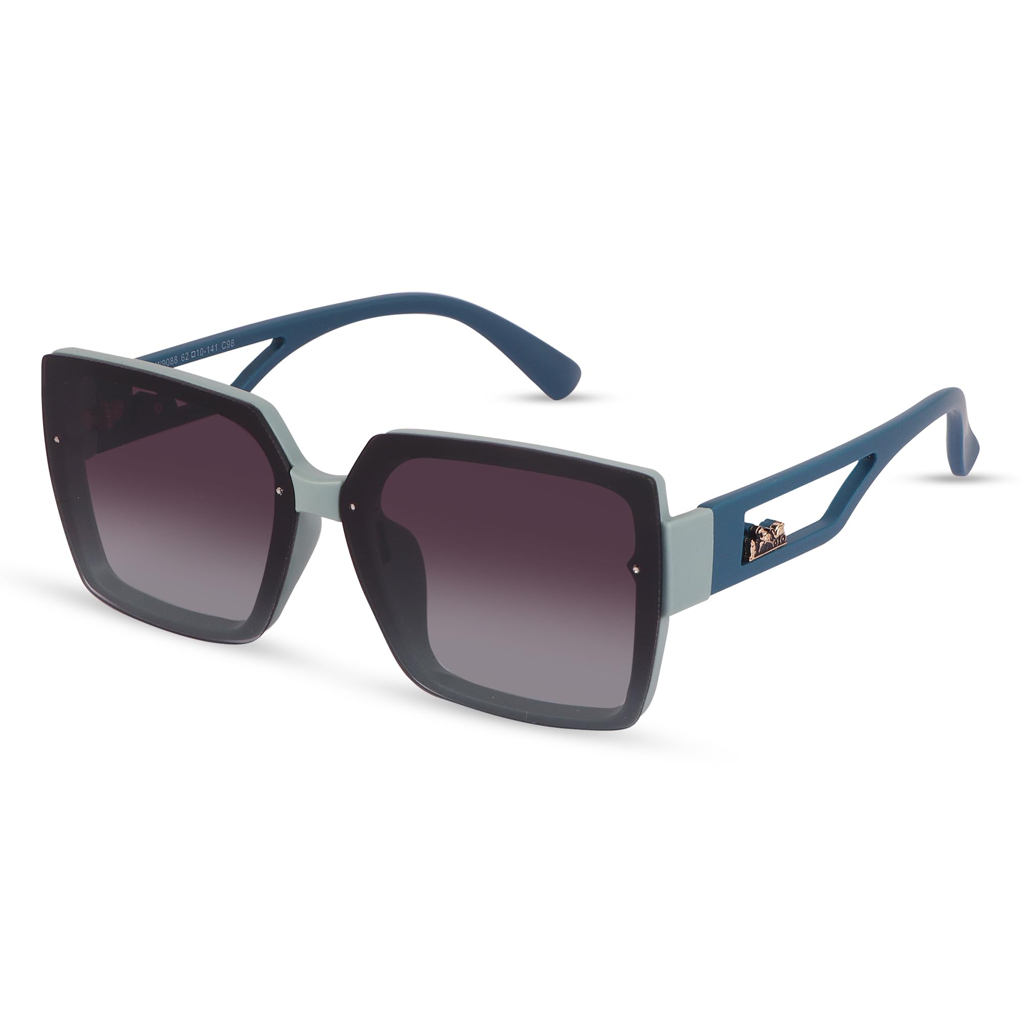 teen & 20 UV Protected Rectangle Sunglasses for Women | Stylish Oversized Design with Lightweight Flexible TR90 Frame - W9088-picture-44